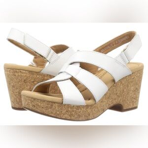 White Wedge Sandals